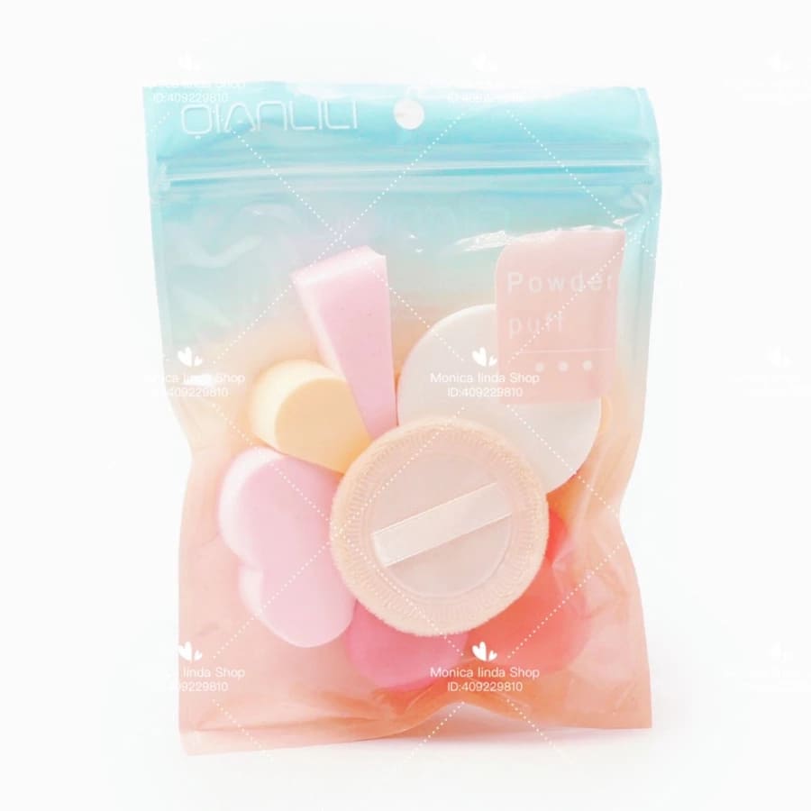 Kit 9 Esponja Diversificadas Meiustar espoja para maquiagem/base/corretivo no Brasil